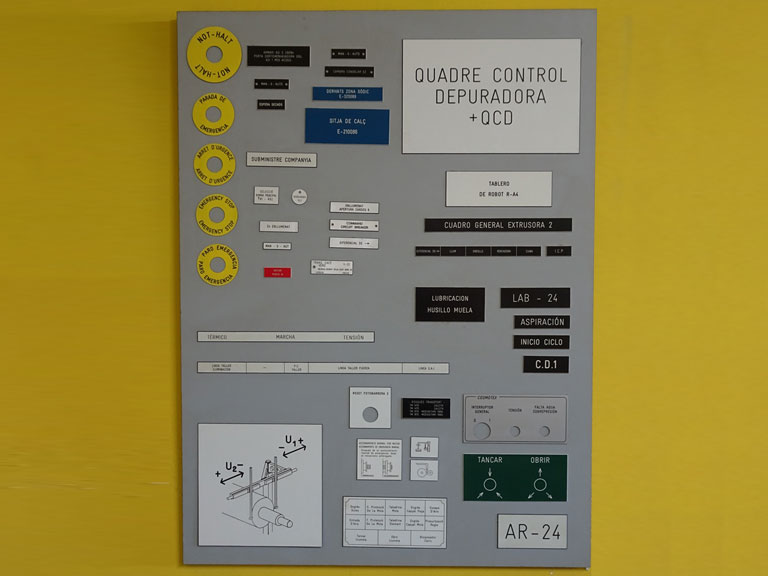 Rètols per a quadres elèctrics